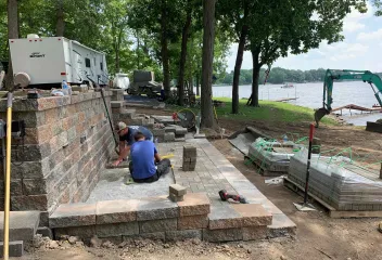 hardscaping work