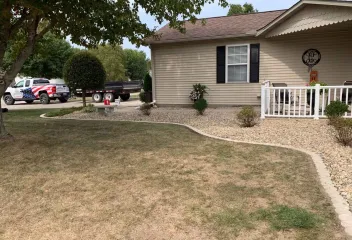 house and yard 