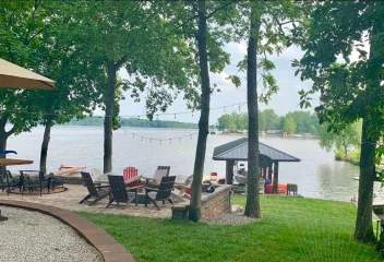 lawn by the lake