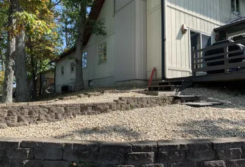 hardscape work with bricks