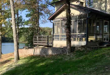 house with trees