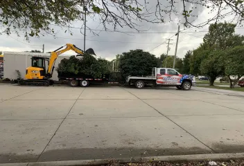 company truck on pavement