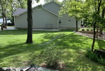 beautiful green lawn